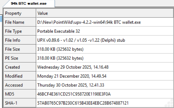 Dosya Bilgisi resmi.
