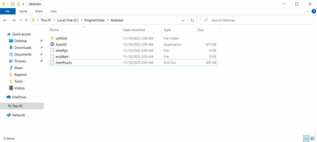 ClickFix Spoof of “Word Online” Used to Spread DarkGate Malware 4 Dropped Files.