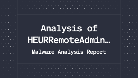 Analysis of HEURRemoteAdmin. GoToResolve.gen